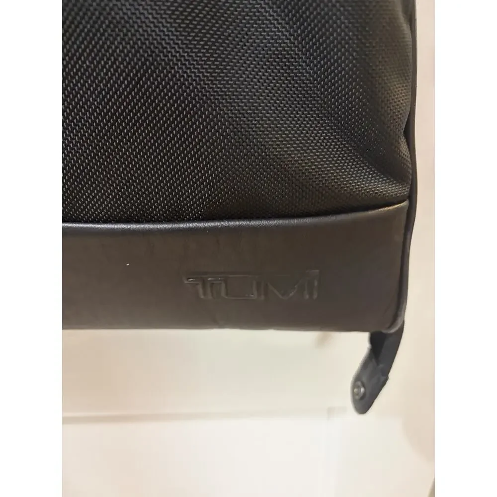 TUMI Black Ballistic Nylon Business Travel Hanging Garnet Bag Case Used Once